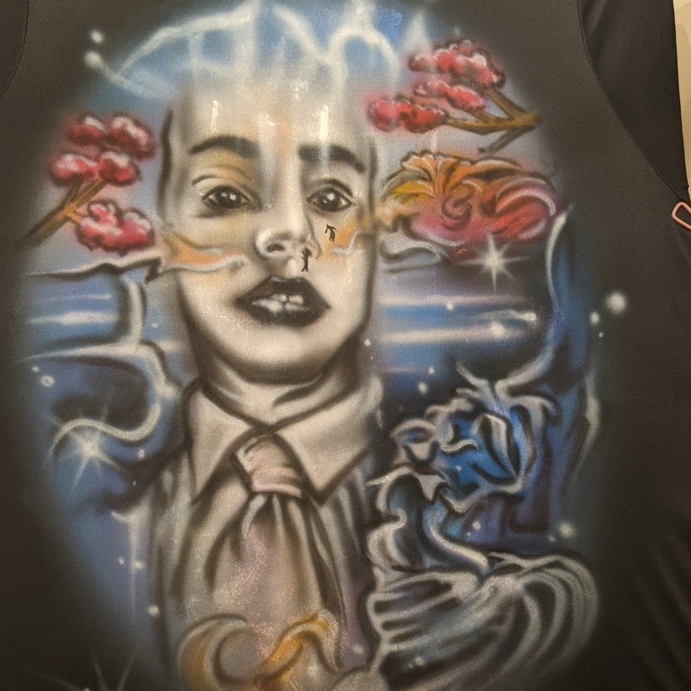 Custom airbrushed praise dance robe